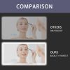72×36 inch LED-Lit bathroom mirror, wall mounted anti-fog memory Large Adjustable Brightness front and back light Rectangular Vanity mirror