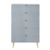 ACME Gaines Chest, Gray High Gloss Finish BD01044