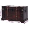 Vintage Treasure Chest Wood 26"x15"x15.7"