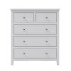 5 Drawers Solid Wood Chest in White(OLD SKU:WF288863AAW)