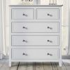 5 Drawers Solid Wood Chest in White(OLD SKU:WF288863AAW)
