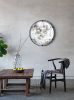 D31.5x0.5" Theodor Mirror with industrial design Round Mirror with Metal Frame for Wall Decor & Entryway Console Lean Against Wall