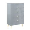 ACME Gaines Chest, Gray High Gloss Finish BD01044