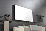 42x 24 Inch LED Mirror Bathroom Vanity Mirror with Back Light;  Wall Mount Anti-Fog Memory Large Adjustable Vanity Mirror