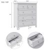 5 Drawers Solid Wood Chest in White(OLD SKU:WF288863AAW)