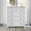 5 Drawers Solid Wood Chest in White(OLD SKU:WF288863AAW)