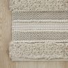 Asher Woven Texture Stripe Bath Rug