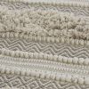 Asher Woven Texture Stripe Bath Rug
