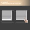 72×36 inch LED-Lit bathroom mirror, wall mounted anti-fog memory Large Adjustable Brightness front and back light Rectangular Vanity mirror
