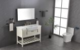 42x 24 Inch LED Mirror Bathroom Vanity Mirror with Back Light;  Wall Mount Anti-Fog Memory Large Adjustable Vanity Mirror