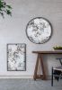 D31.5x0.5" Theodor Mirror with industrial design Round Mirror with Metal Frame for Wall Decor & Entryway Console Lean Against Wall