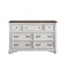 ACME Florian Dresser, Antique White & Oak Finish 28725
