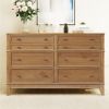 Hazel 6 Drawers Dresser Solid Wood