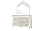 Milan Mirror Framed Mirror made with Wood in White