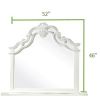 Milan Mirror Framed Mirror made with Wood in White