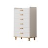 Modern Simple Style White Modern Six-Drawer Chest for Bedroom, Kid's Room, Living Room, Nursery Room
