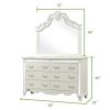 Milan Mirror Framed Mirror made with Wood in White