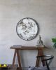 D31.5x0.5" Theodor Mirror with industrial design Round Mirror with Metal Frame for Wall Decor & Entryway Console Lean Against Wall