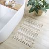 Asher Woven Texture Stripe Bath Rug