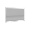72×36 inch LED-Lit bathroom mirror, wall mounted anti-fog memory Large Adjustable Brightness front and back light Rectangular Vanity mirror