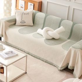 All-inclusive Universal Sofa Cover Simple Full Cover Cloth Sofa Cover Cushion (Option: Green-180 × 230cm)