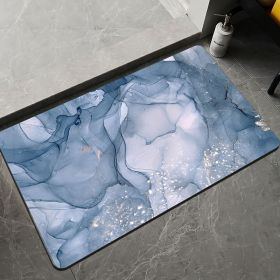 Marble Pattern Soft Diatom Ooze Absorbent Floor Mat (Option: Marbling 6-40x60cm)
