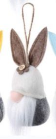 Easter Bunny Variety Of Wool Ornaments (Color: BROWN)