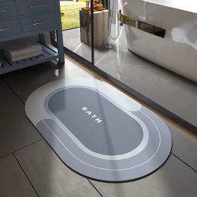 Home Fashion Non-slip Bathroom Mats (Option: Light Blue-40x60cm)