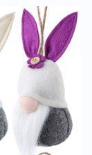 Easter Bunny Variety Of Wool Ornaments (Color: PURPLE)
