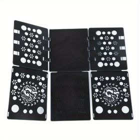 1pc Easy-Folding Shirt and T-Shirt Board - Perfect for Heavy Clothes and Laundry - Adult and Children's Home Storage Tool (Color: BLACK)