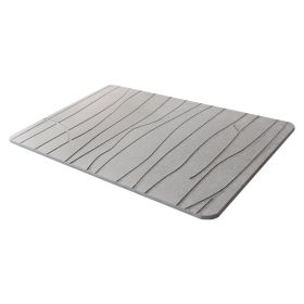 Bathroom Mats Diatom Ooze Hard Pad Non-slip Absorbent Diatomite Entrance Toilet Bathroom Step Mat (Option: Gray Big Tree-30X30cm)