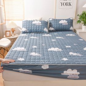 Waterproof Bedspread Protective Dust Cover (Option: Smoke Cloud-180x200cm 30cm)