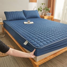 Waterproof Bedspread Protective Dust Cover (Option: Dark Blue-180x200cm 30cm)